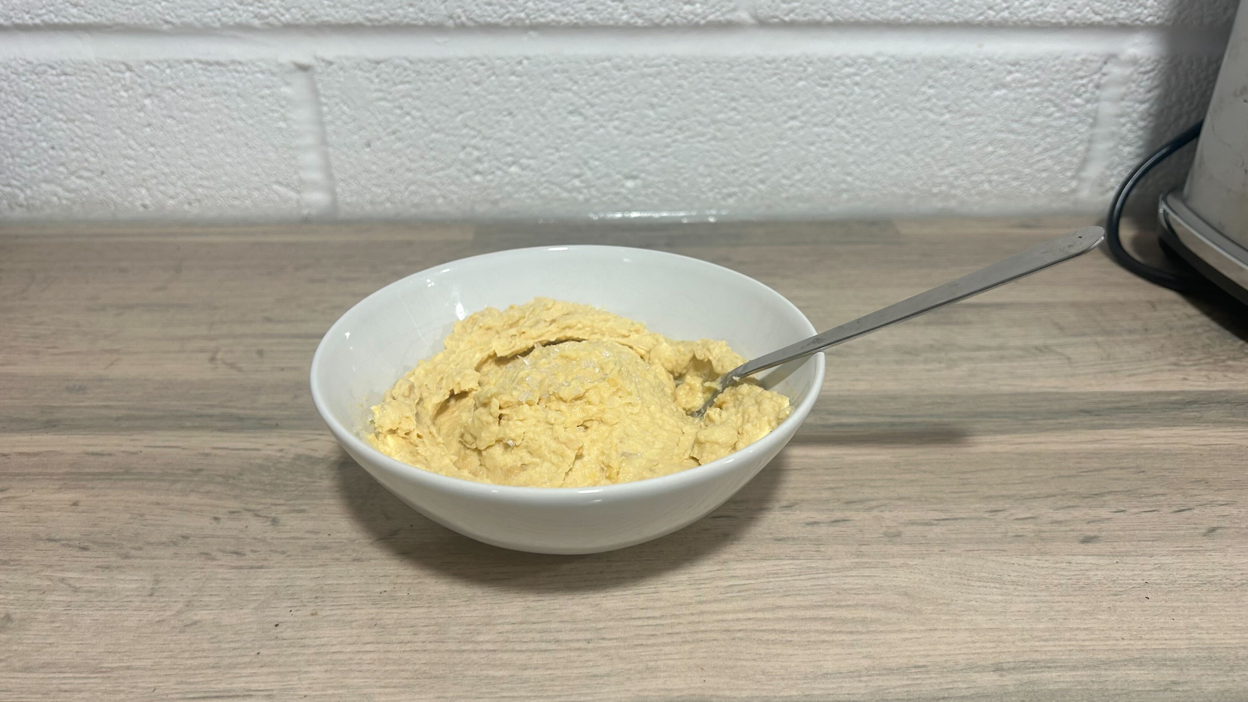 Hummus made with the KitchenAid Cordless Top Down Food Chopper