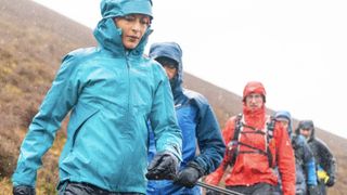 Sabrina Verjee and friends battled on in atrocious weather on day four of her Wainwrights round