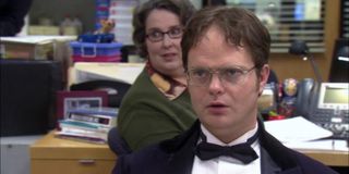 Dwight stunned by the "power" of Jim in The Office.