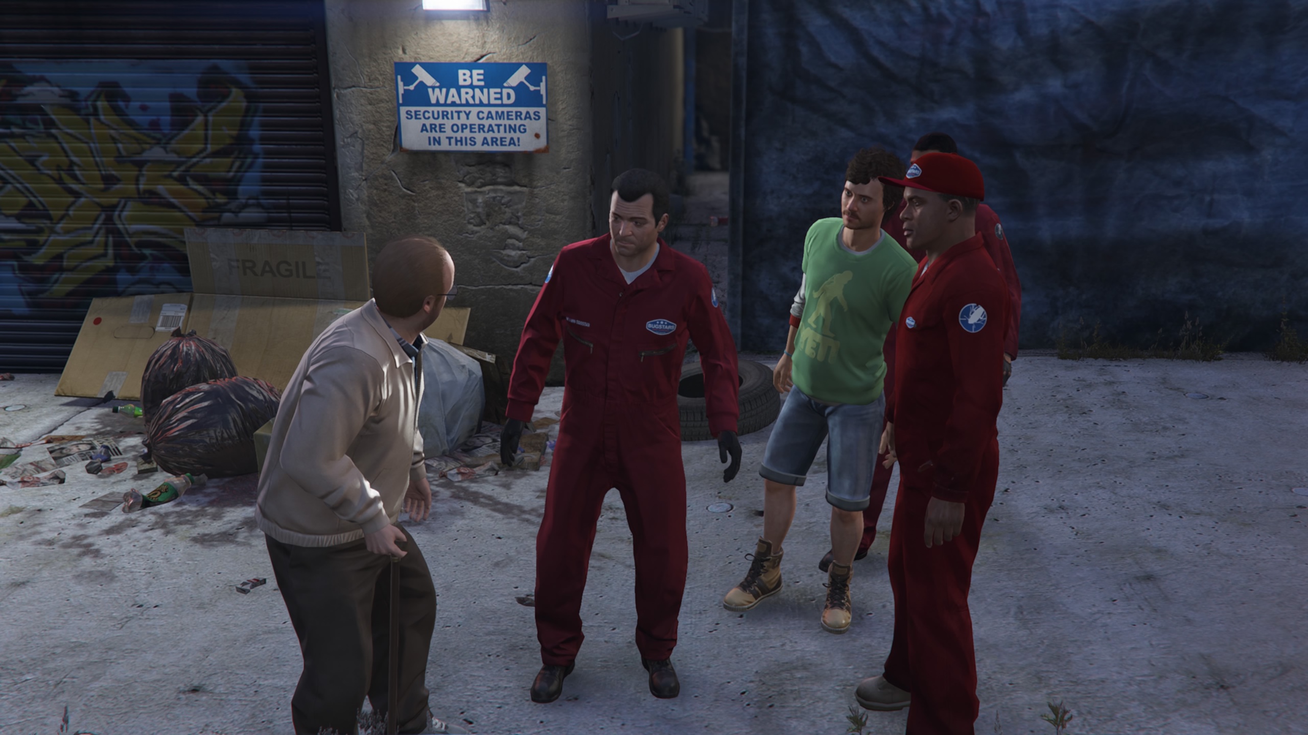 A game screenshot of a heist crew