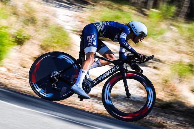 Sarah Gigante (Tibco-SVB) flies to victory in the 2020 elite women&#039;s Australian time trial championships