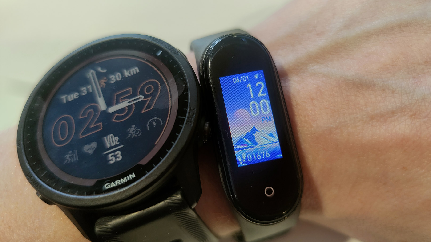 Viido Fitness Tracker vs Garmin