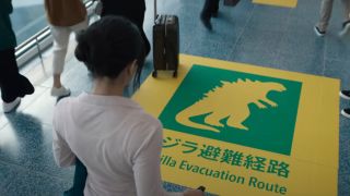 A Godzilla evacuation route in Monarch: Legacy of Monsters