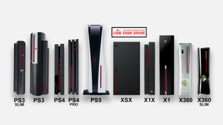 PS5 console size comparison