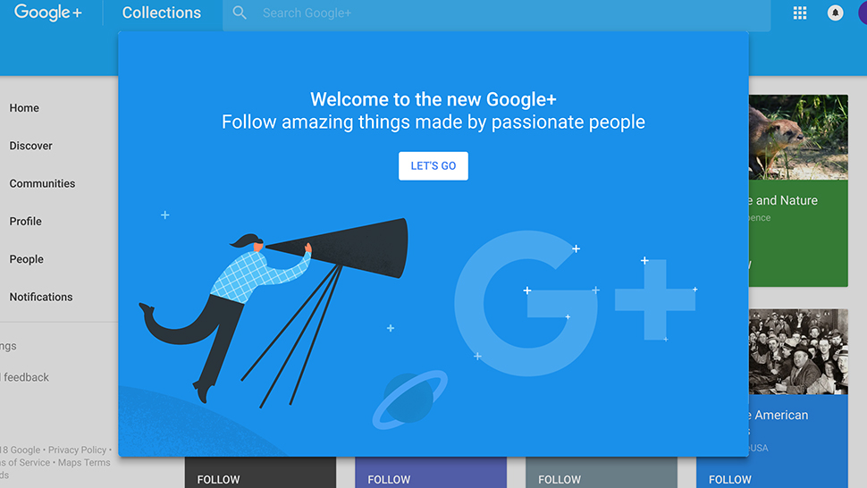 Google+ URLs will be redirected to Currents