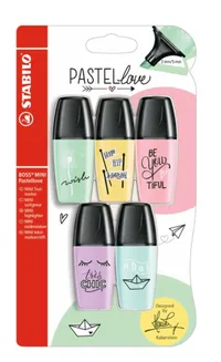 9. STABILO BOSS Mini Pastel Highlighters - View at&nbsp;WH Smith