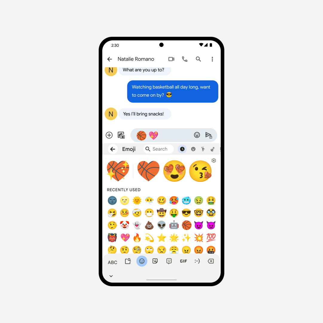 Nouveaux mashups Emoji Kitchen pour le printemps 2023