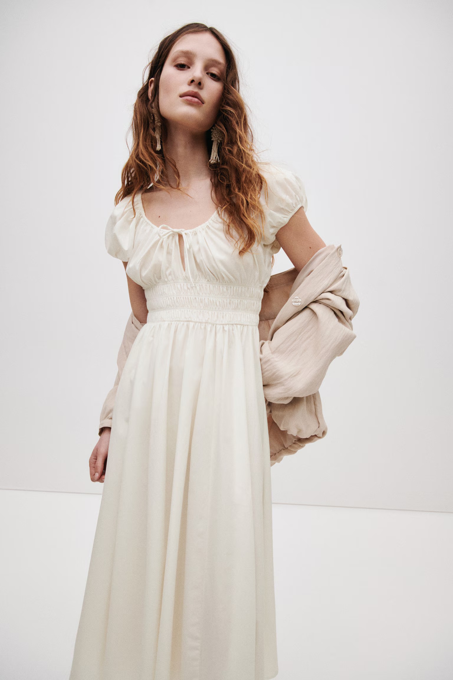 H&amp;amp;M, Smocked-Waist Dress