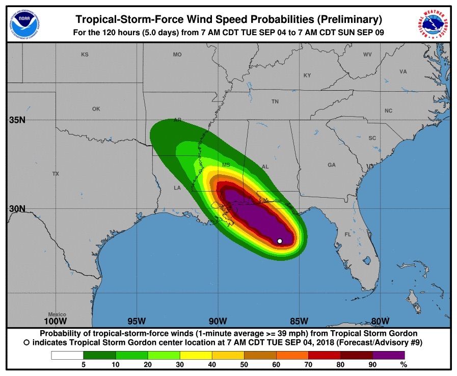 Tropical Storm Gordon