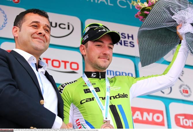 Elia Viviani (Cannondale) was second on the stage