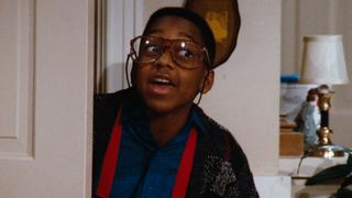 Urkel behind a closet door on Family Matters.