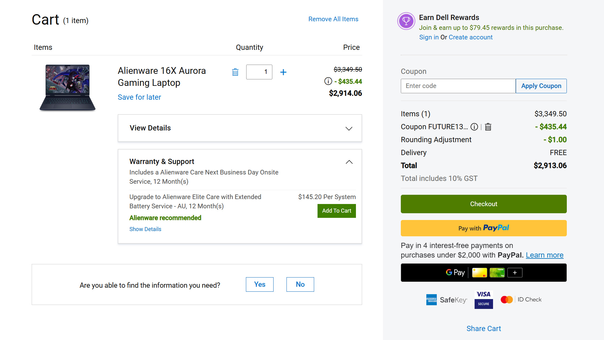 Dell coupon codes step 4