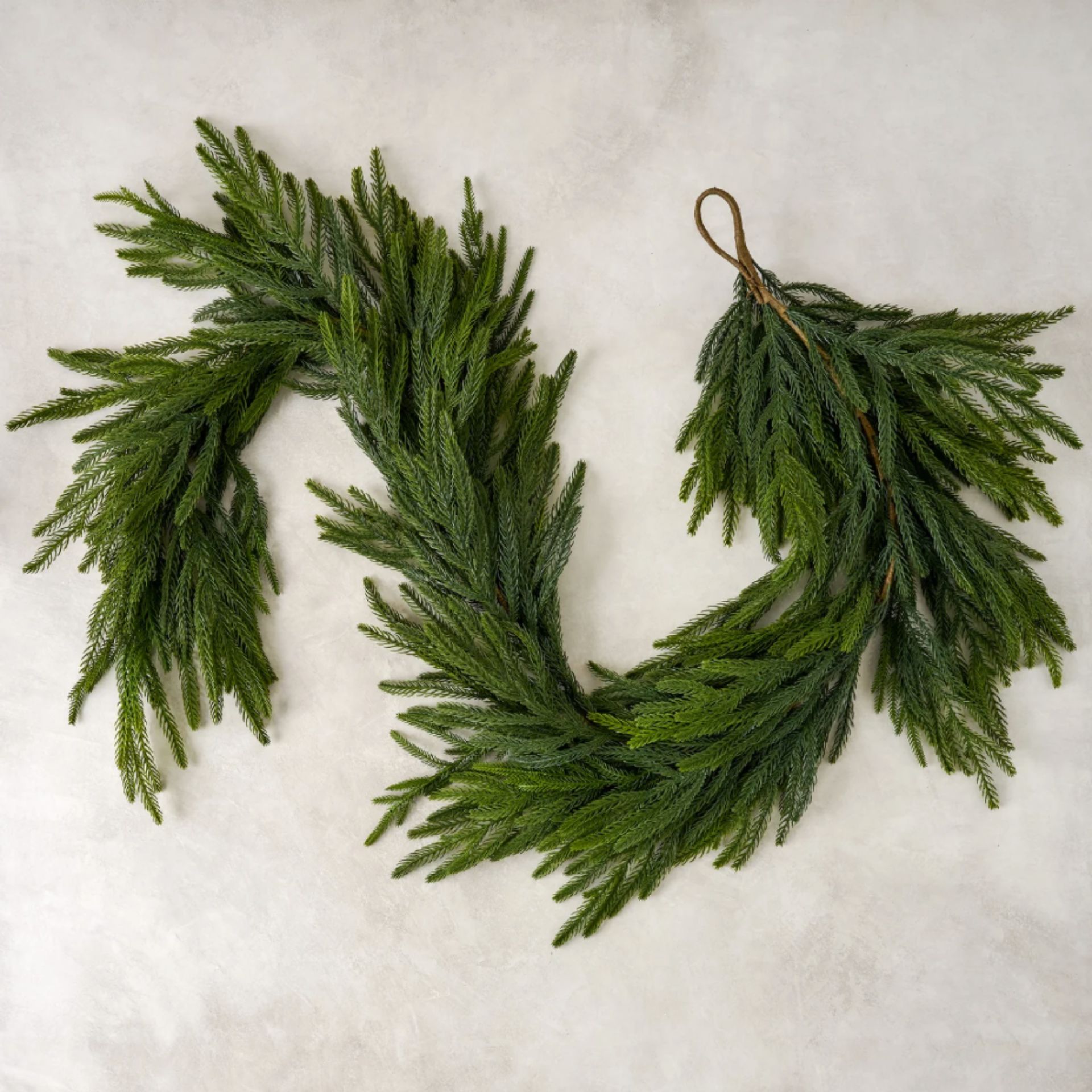 Faux pine garland