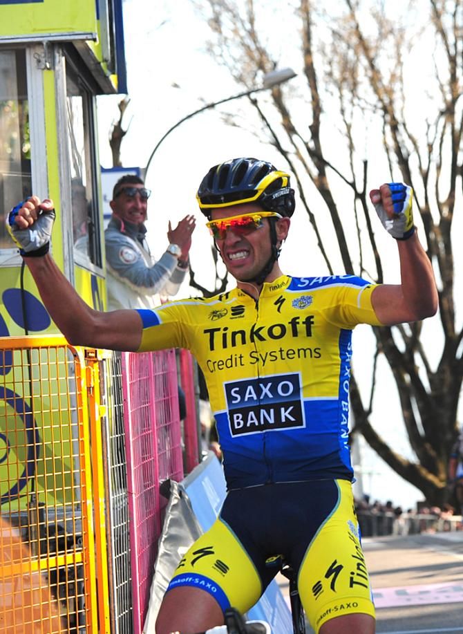 Alberto Contador (Tinkoff-Saxo) wins stage 5 of Tirreno-Adriatico