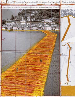 Christo's sketches and collages