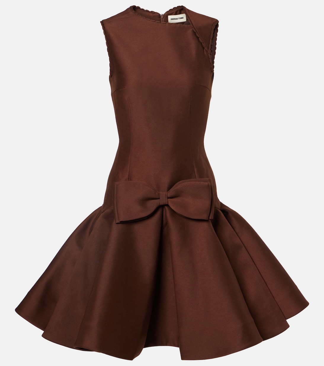 Bow-Detail Midi Dress