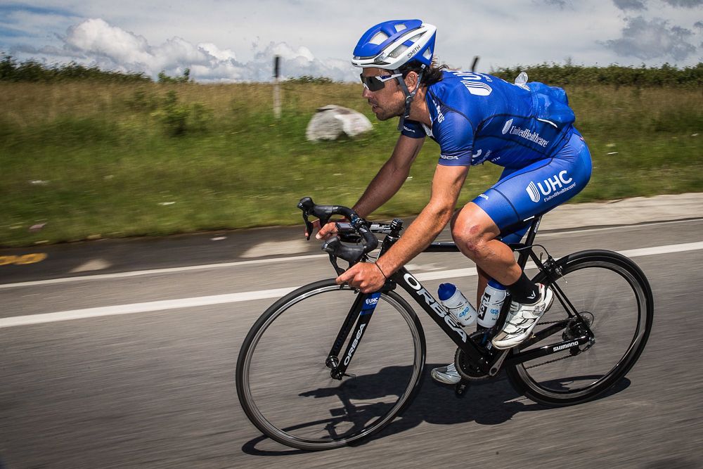 Lachlan Norris gets used to his new team at the UnitedHealthcare camp
