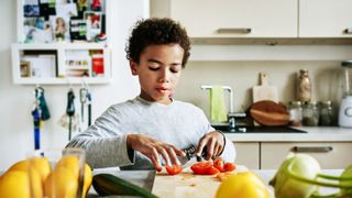 Fussy eaers illustrated by child cooking