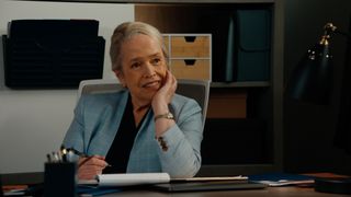 Kathy Bates as Matlock in a teal suit in Matlock 