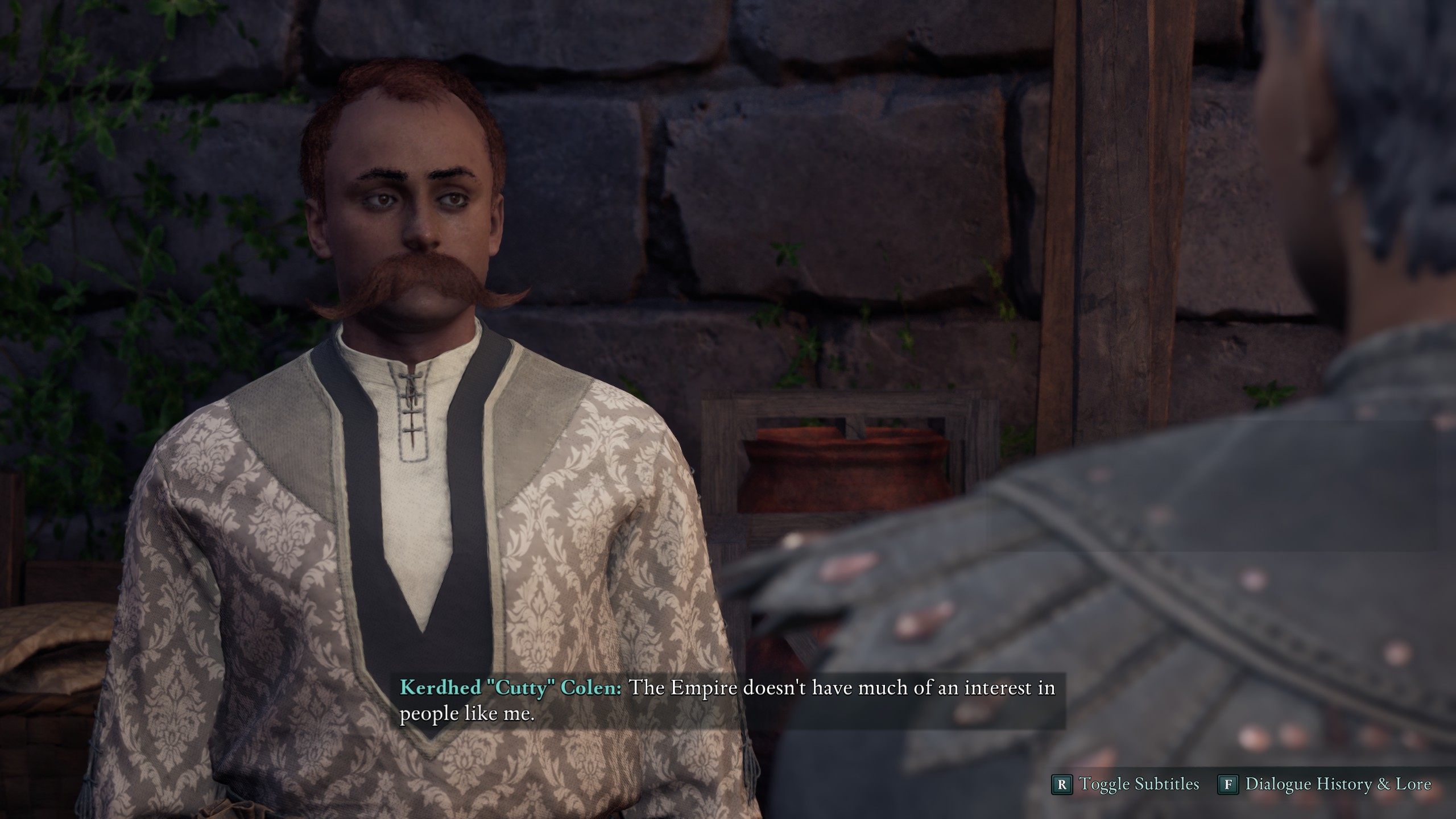 Avowed lockpicks - A merchant called Kerdhed Colen talking to the player.