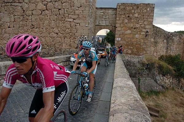 A narrow but scenic route through the town's old walls