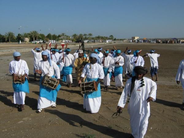 The local band welcomed the race