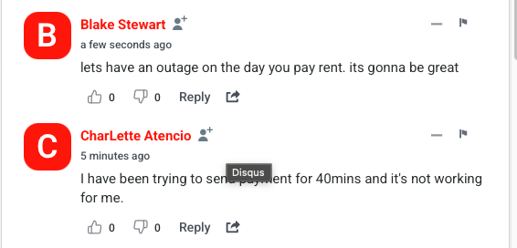 Down Detector comments