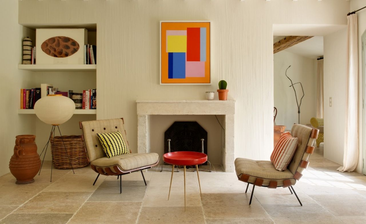 A colourful living room