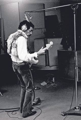 Hendrix at New York’s Record Plant Studios, April 21, 1969