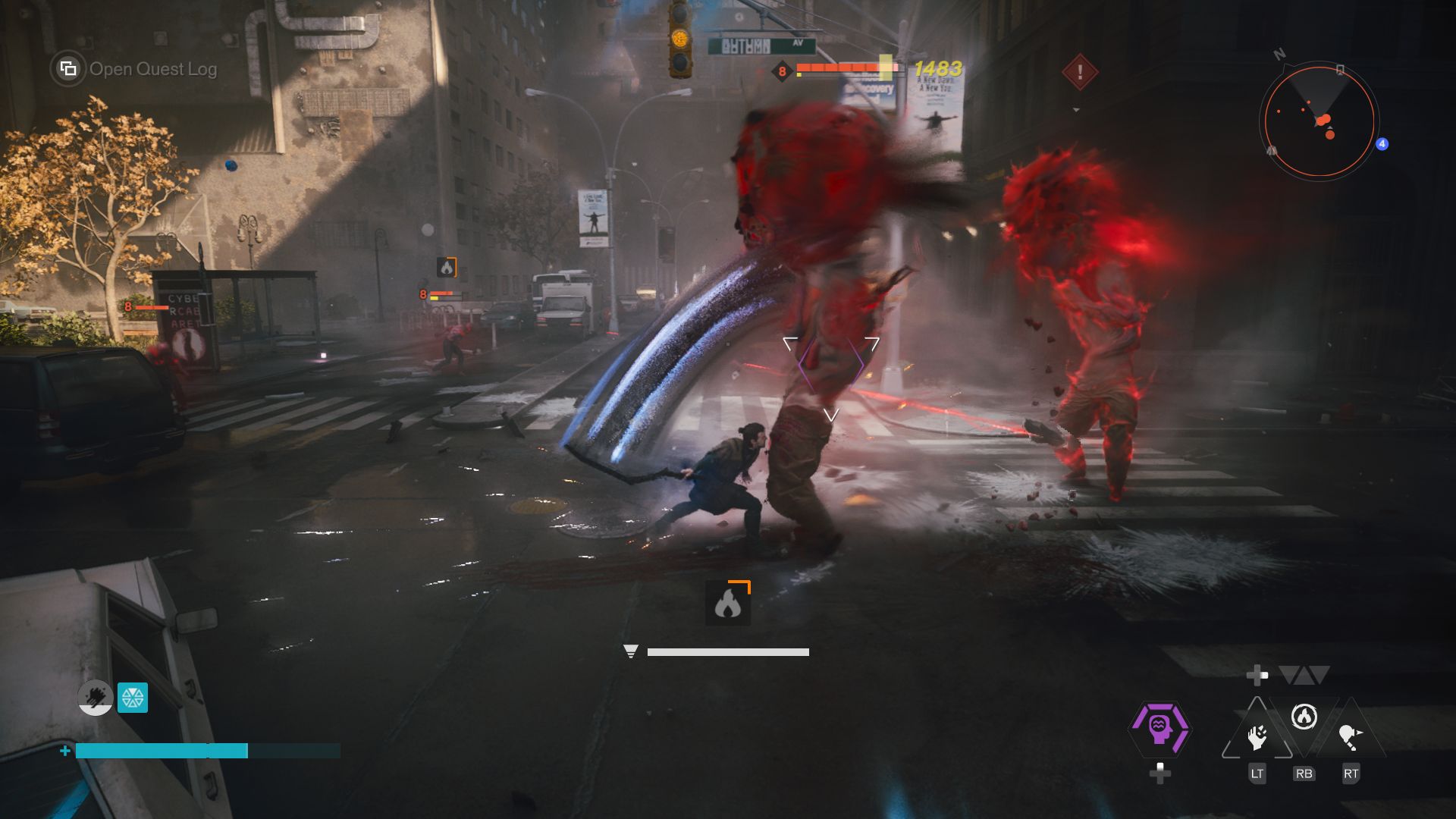 Dylan slashes at a Hiss creature with a transformed weapon in Control Resonant.