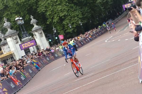 Evelyn Stevens (USA) awaits the start of the women's road race.