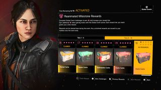 Rewards track for the Reanimated Global Event in The Division 2