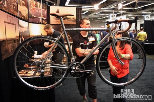 This is perhaps the most conventional machine we've seen from Naked at NAHBS but it's no less stunning to look at.