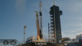Liftoff occurred at 5:26 p.m. ET today (April 17).