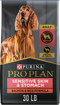 Purina Pro Plan Adult Sensitive Skin &amp; Stomach Salmon &amp; Rice Formula Dry Dog Food $52.48
