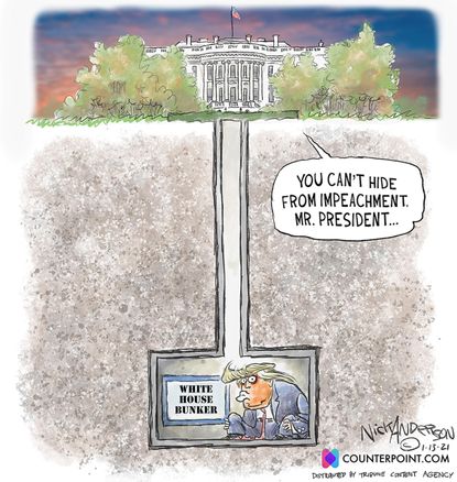 Political Cartoon U.S. Trump impeachment