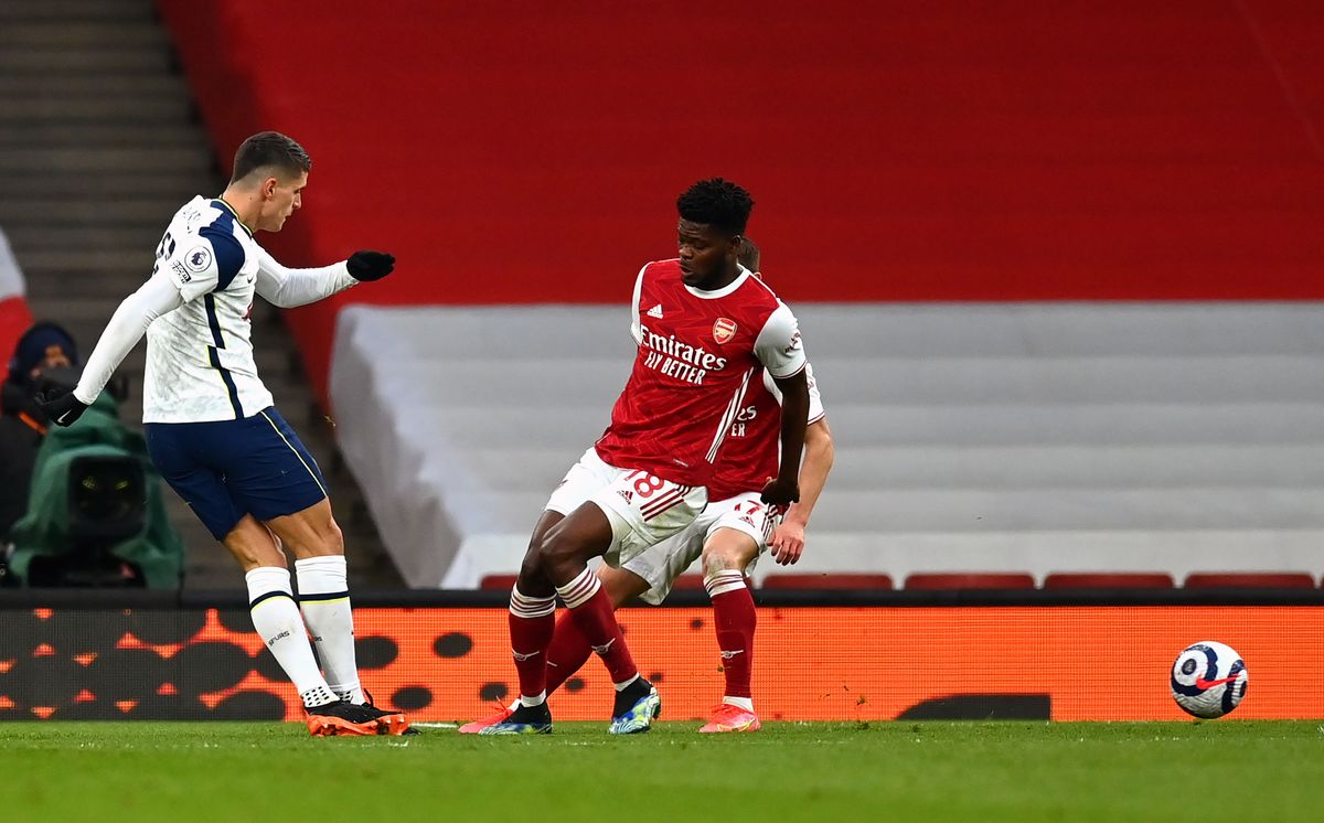 Erik Lamela’s fine opening goal was not enough for Tottenham as they went on to lose to rivals Arsenal.