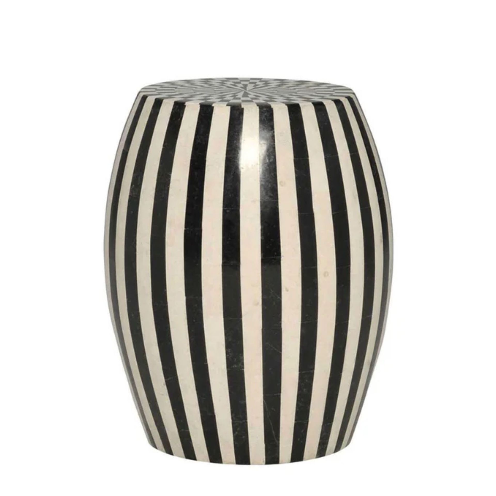 Inlaid Stool/Side Table