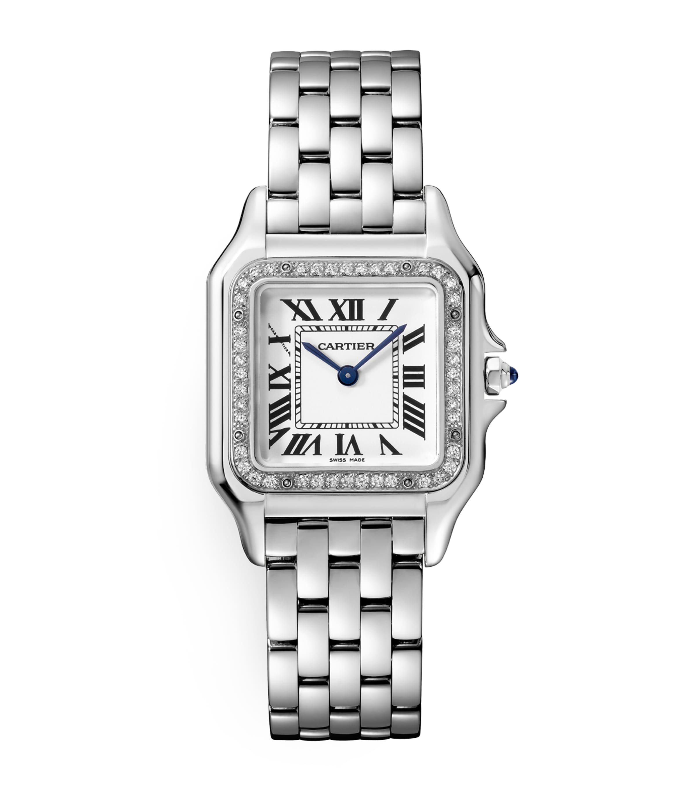 Cartier Medium Stainless Steel and Diamond Panth&amp;egrave;re De Cartier Watch 36.5mm