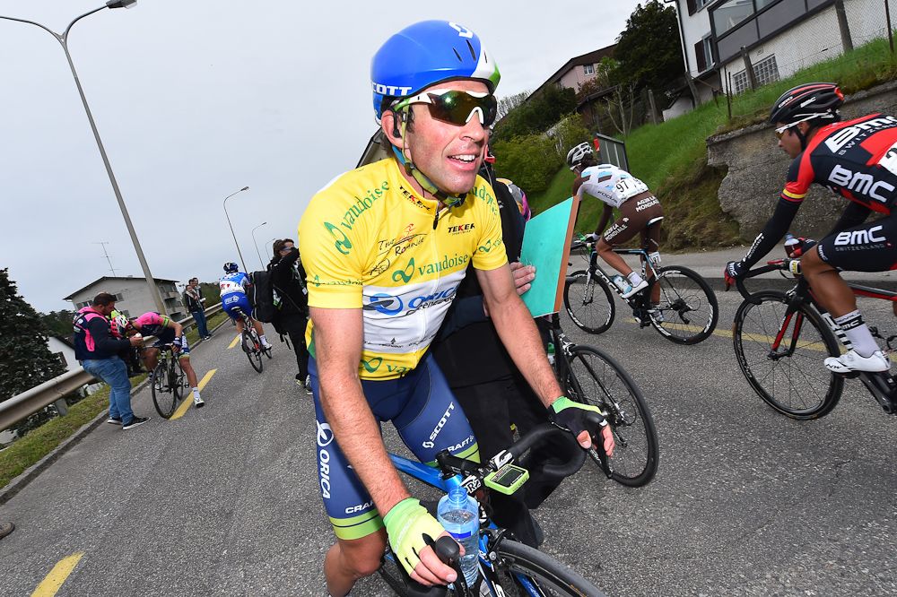 Albasini after the finish line.