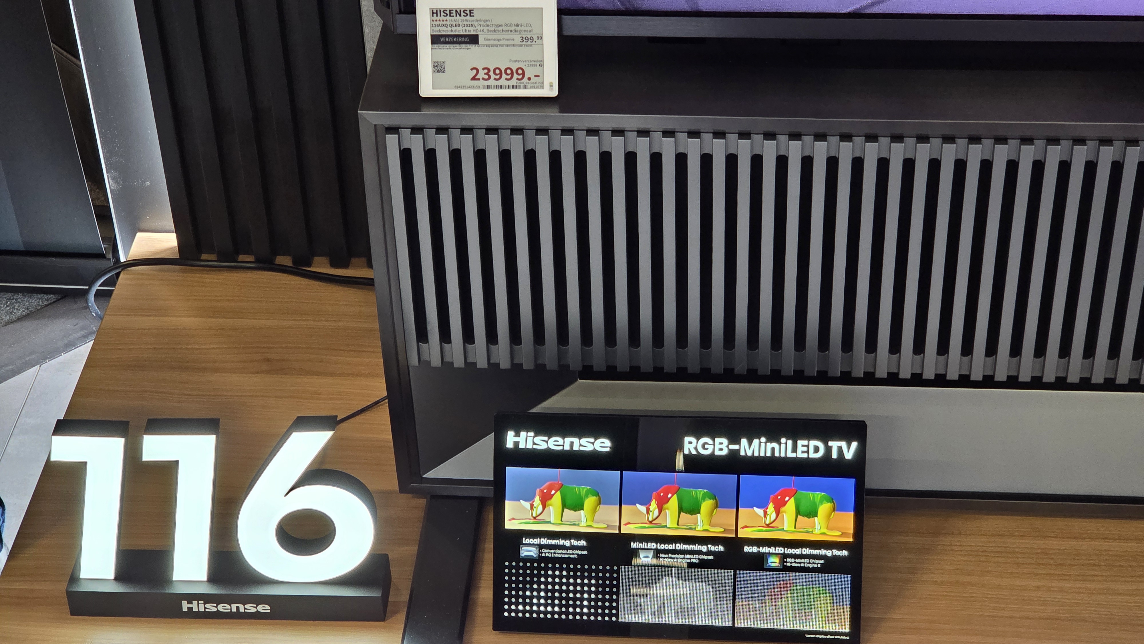 Hisense 116UX RGB mini-LED TV