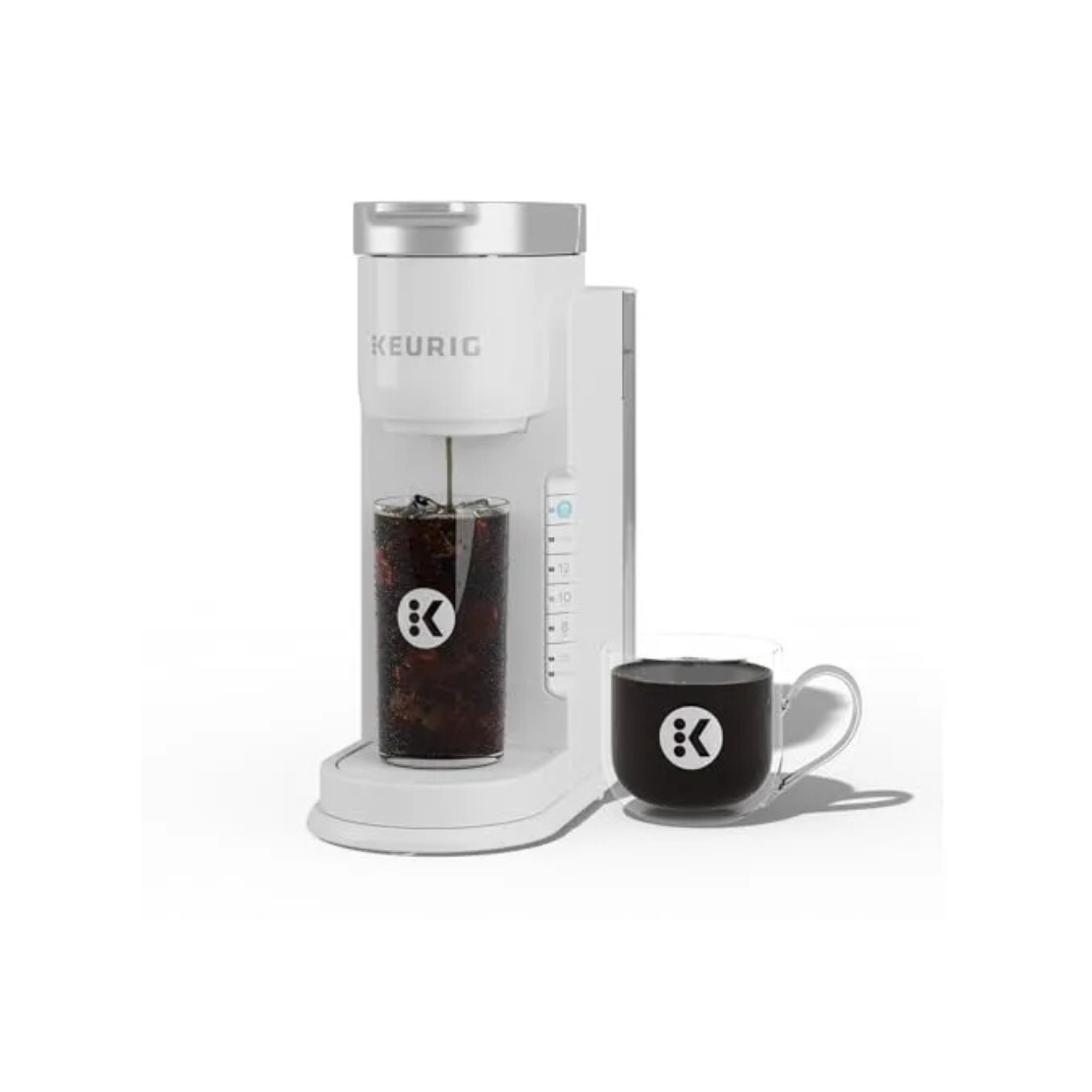 Keurig K-Iced Coffee Maker, Single Serve K-Cup Pod Iced Coffee Maker, With Hot and Cold Coffee Capabilities, Brews Any K-Cup Pod, White