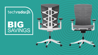 Autonomous office chair next to a TechRadar badge reading 'Big Savings'
