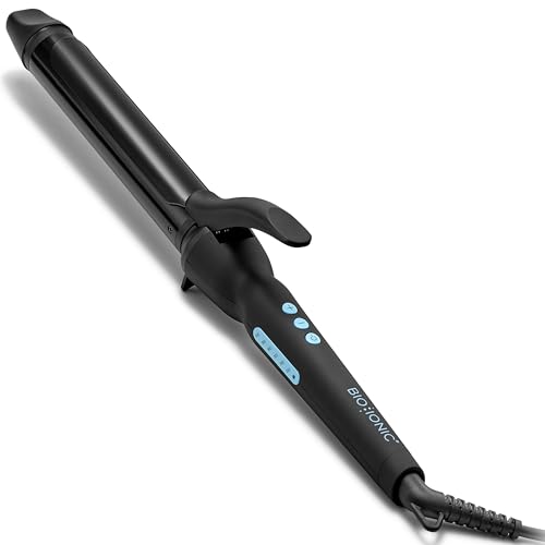 Bio Ionic Long Barrel Styler, 1.25 Inch Curling Iron With Moisture Heat Technology &amp;amp; Nanoionic Mx, Verstatile Curling Wand With Longer Barrel for Medium Sized Defined Curls