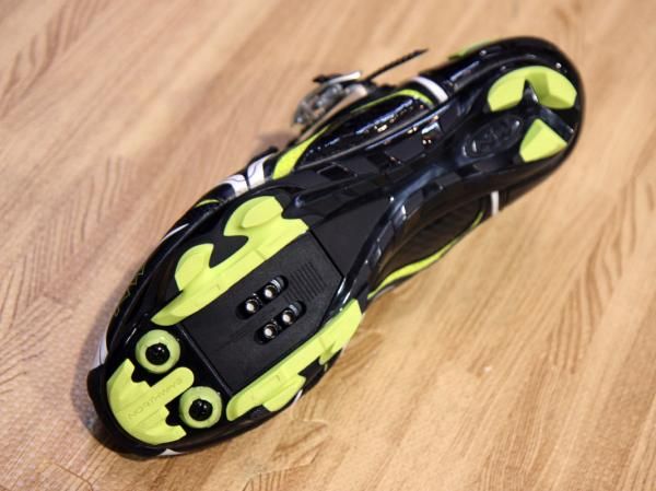 The minimal tread design on the new Northwave Striker uses tapered knobs to help pierce the ground and also shed mud.