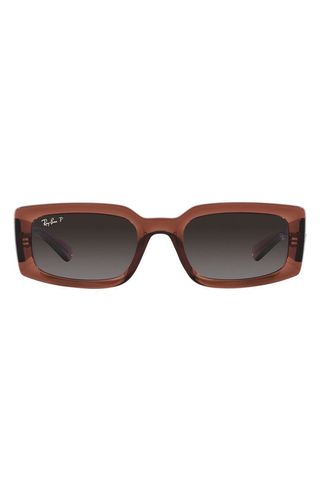 Warren 54mm Gradient Polarized Rectangular Sunglasses