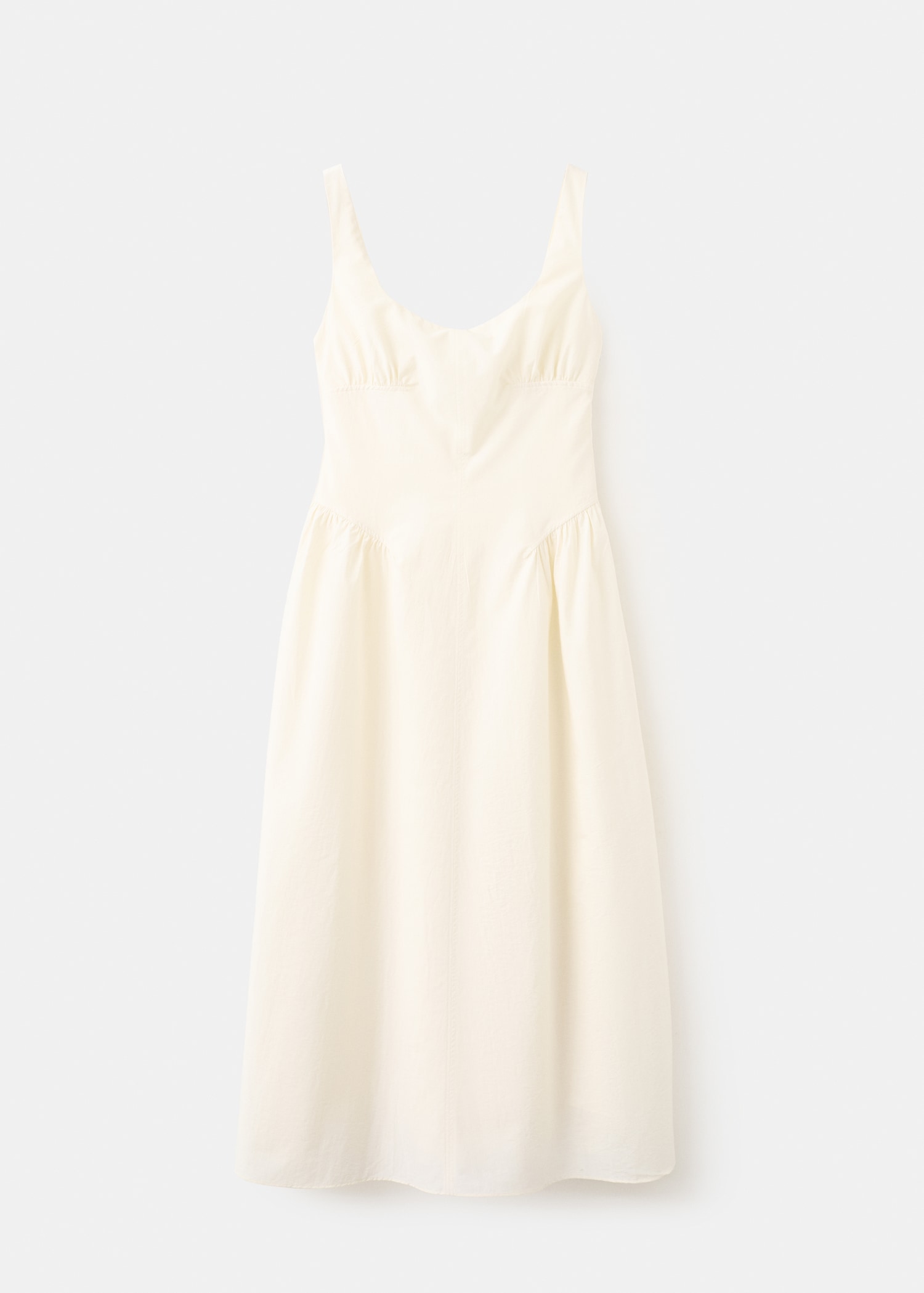 Midi A-Line Dress With Ruching - Women | Mango United Kingdom