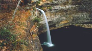 A waterfall in DeSoto State Park