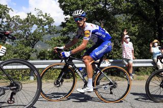 Tour de France 2020 - 107th Edition - 16th stage Grenoble - Meribel - Col de la Loze 170 km - 16/09/2020 - Julian Alaphilippe (FRA - Deceuninck - Quick Step) - photo Luca Bettini/BettiniPhotoÂ©2020