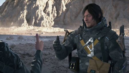 Death Stranding 2 Likes Sam putting his thumb up to Fragile